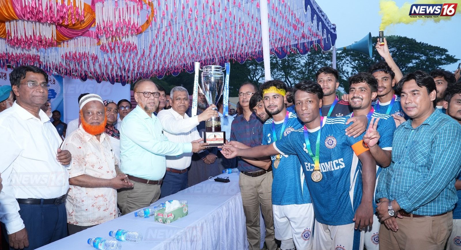 রাবির আন্তঃবিভাগ ফুটবলে চ্যাম্পিয়ন অর্থনীতি ও শারীরিক শিক্ষা বিভাগ