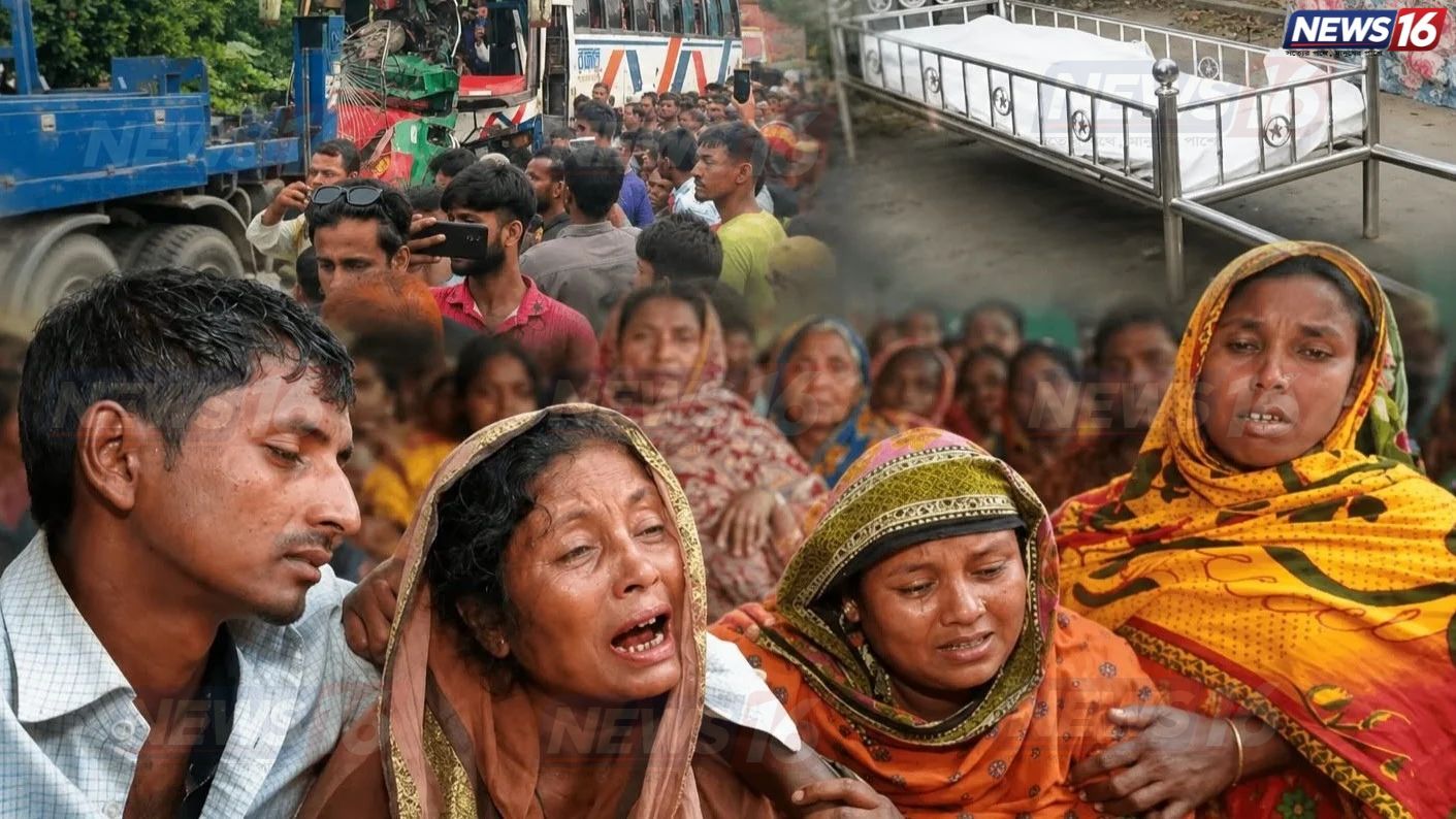 এক দুর্ঘটনায় নিভে গেল চার প্রাণ, জামালপুরে সাত পরিবারের কান্না