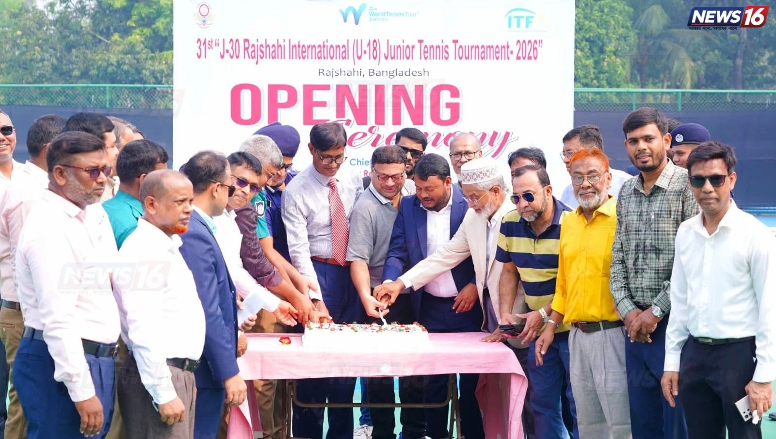 রাজশাহীতে বর্ণাঢ্য আয়োজনে শুরু আন্তর্জাতিক জুনিয়র টেনিস চ্যাম্পিয়নশিপ