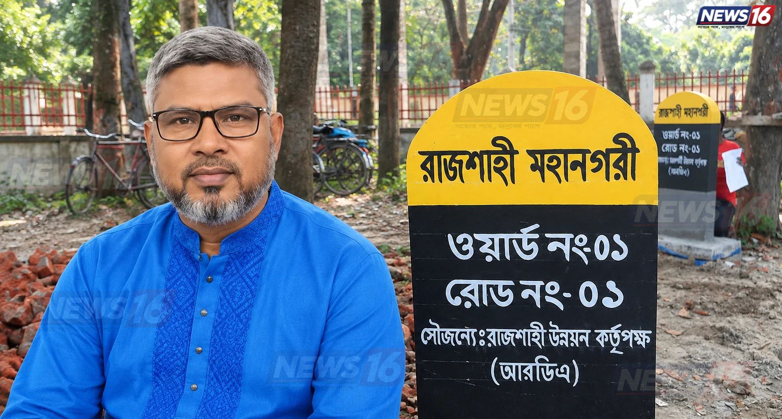 রাজশাহীর সড়কে বসছে রোড সাইনবোর্ড, উদ্যোগ আরডিএ চেয়ারম্যানের