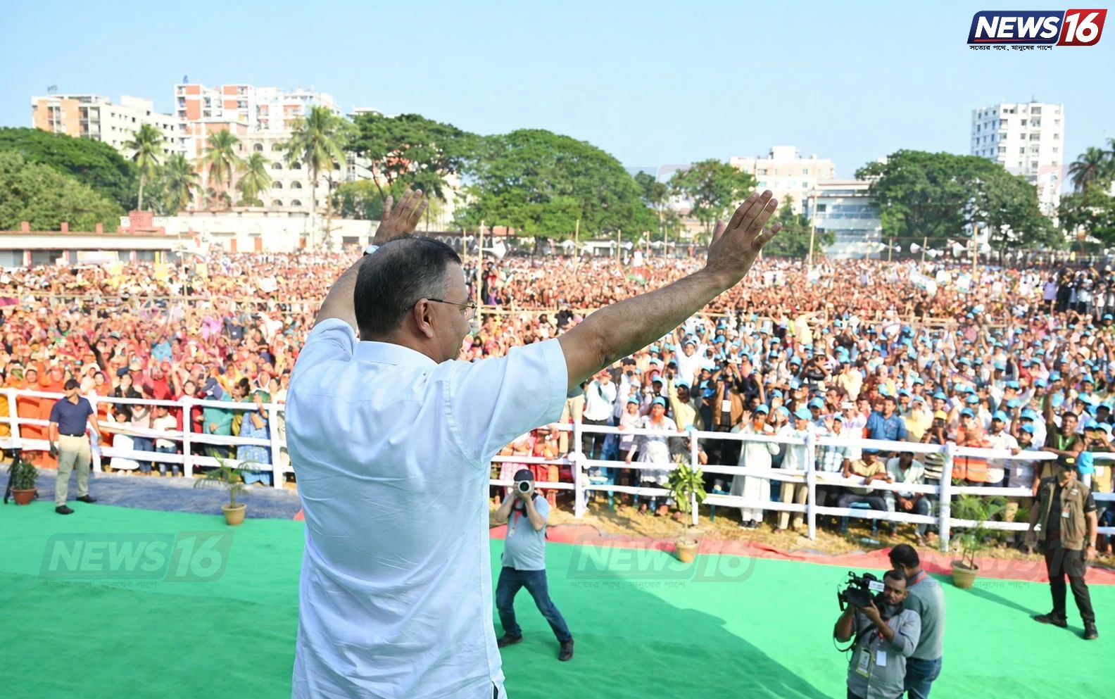 রাজশাহীর মাদ্রাসা মাঠের জনসভায় প্রধানমন্ত্রী তারেক রহমান